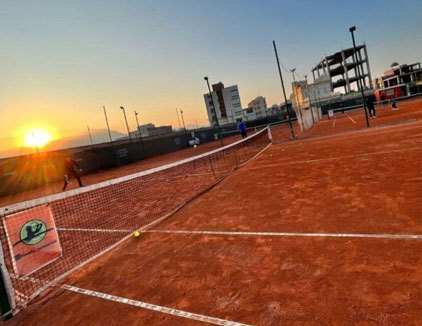 زمین تنیس باشگاه پردیس کاشان