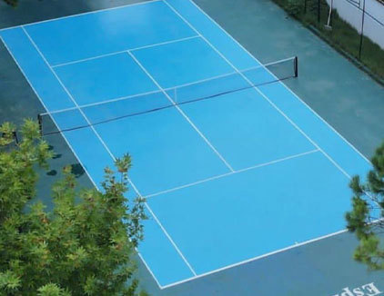 زمین تنیس هتل اسپیناس آستارا